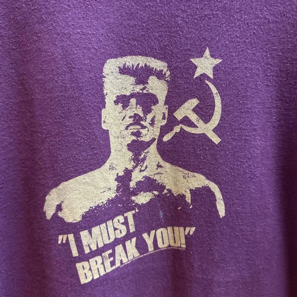 Vintage Rocky I Must Break You T-shirt Large - Picture 4 of 5